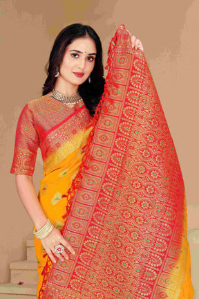 Shop Elegant Dola Silk Saree with Intricate Zari work – Perfect for Weddings & Special Celebrations