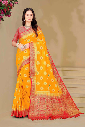 Shop Elegant Dola Silk Saree with Intricate Zari work – Perfect for Weddings & Special Celebrations