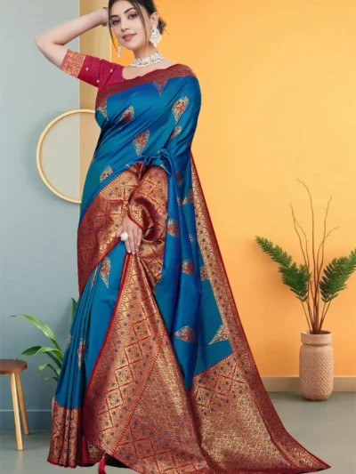 Maharanga Banarasi festive saree front view